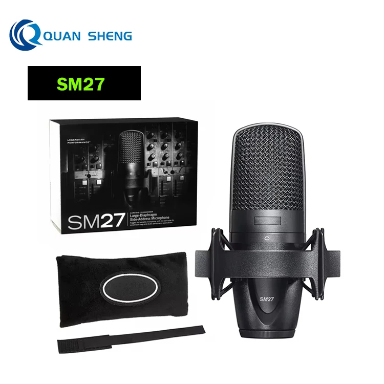 SM27 Professional Large Diaphragm Side-Address Cardioid Condenser Microphone For Studio Recording Performance Live Podcast
SM27 Professional Large Diaphragm Side-Address Cardioid Condenser Microphone For Studio Recording Performance Live Podcast