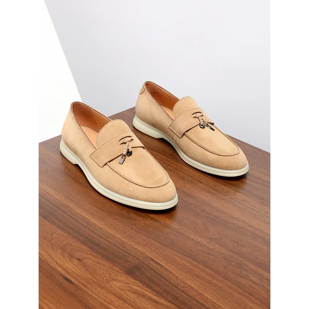 Men's Summer Loafers Genuine Leather British Style Slip on Casual Shoes Suede Shoes
Men's Summer Loafers Genuine Leather British Style Slip on Casual Shoes Suede Shoes
