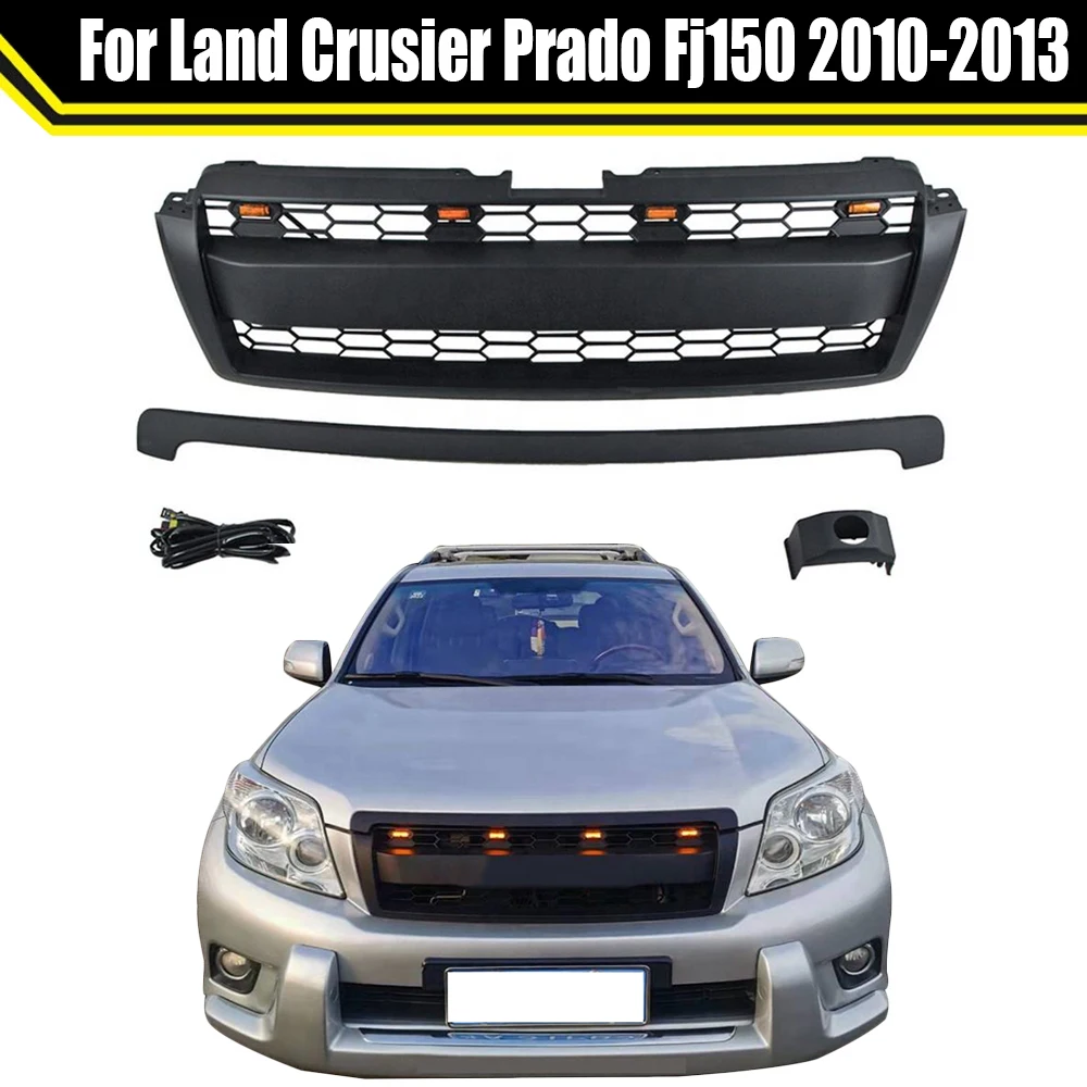 Racing Grille Front Upper Grill Black Grille With Led Letter For Land Crusier Prado Fj150 2010 2011 2013 2013 4x4 Off Road Auto
Racing Grille Front Upper Grill Black Grille With Led Letter For Land Crusier Prado Fj150 2010 2011 2013 2013 4x4 Off Road Auto