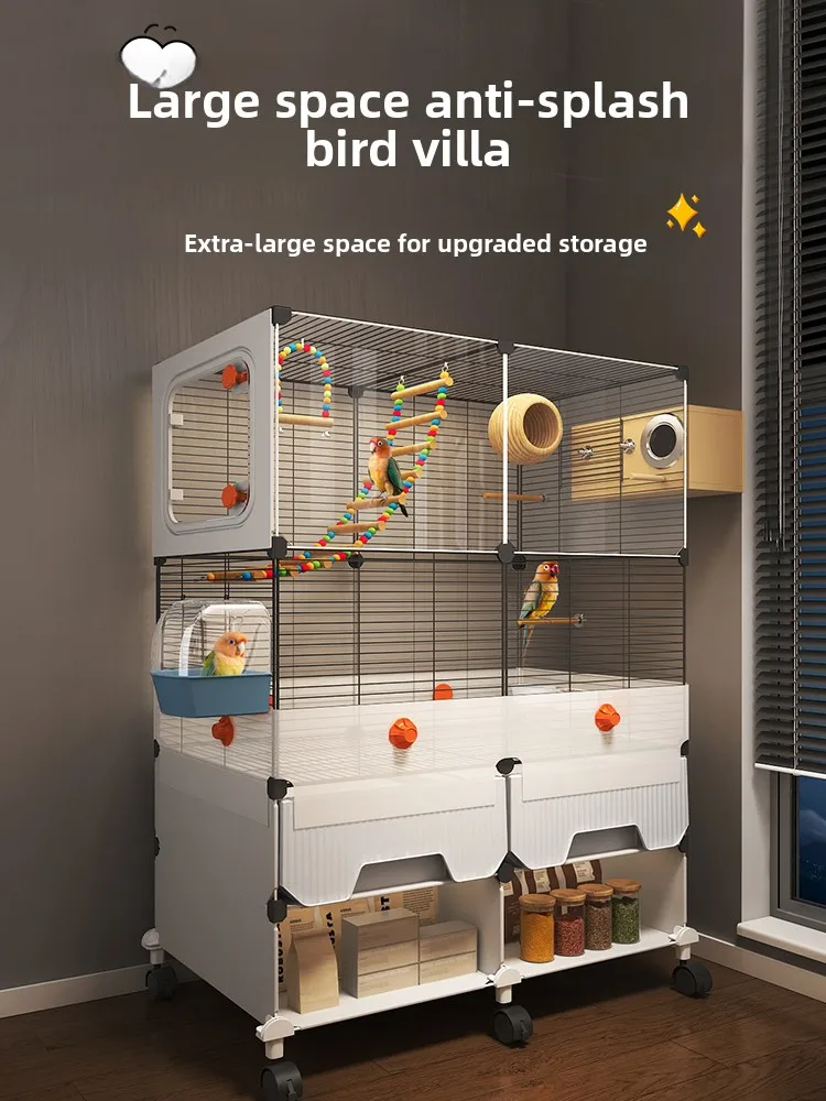 Large Luxury Bird Cage for Parrots Anti Splash Mansion for Budgies Cockatiels Sun Conures Lovebirds
Large Luxury Bird Cage for Parrots Anti Splash Mansion for Budgies Cockatiels Sun Conures Lovebirds