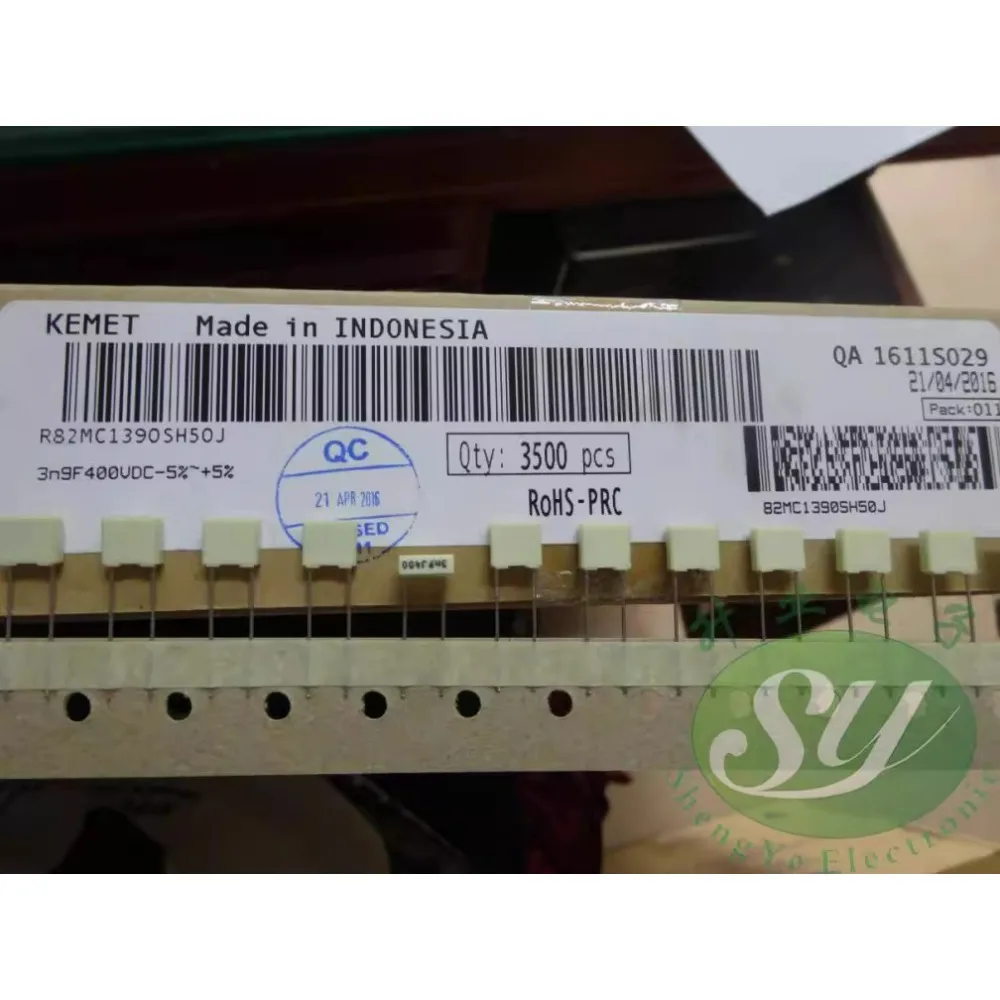 20PCS AV 0.0039uf/400V 3.9nf 3900pf 392 Brand new 5mm film capacitor R82MC1390SH50J
20PCS AV 0.0039uf/400V 3.9nf 3900pf 392 Brand new 5mm film capacitor R82MC1390SH50J