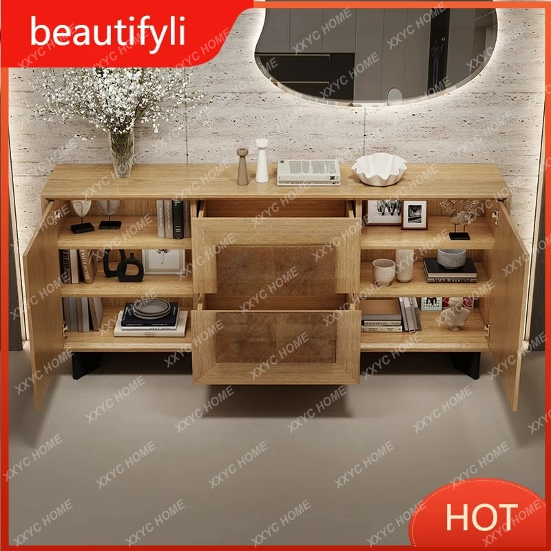 Lentrance cabinet Solid wood annual ring dining side cabinet, living room wabi-sabi decorative cabinet with bucket
Lentrance cabinet Solid wood annual ring dining side cabinet, living room wabi-sabi decorative cabinet with bucket