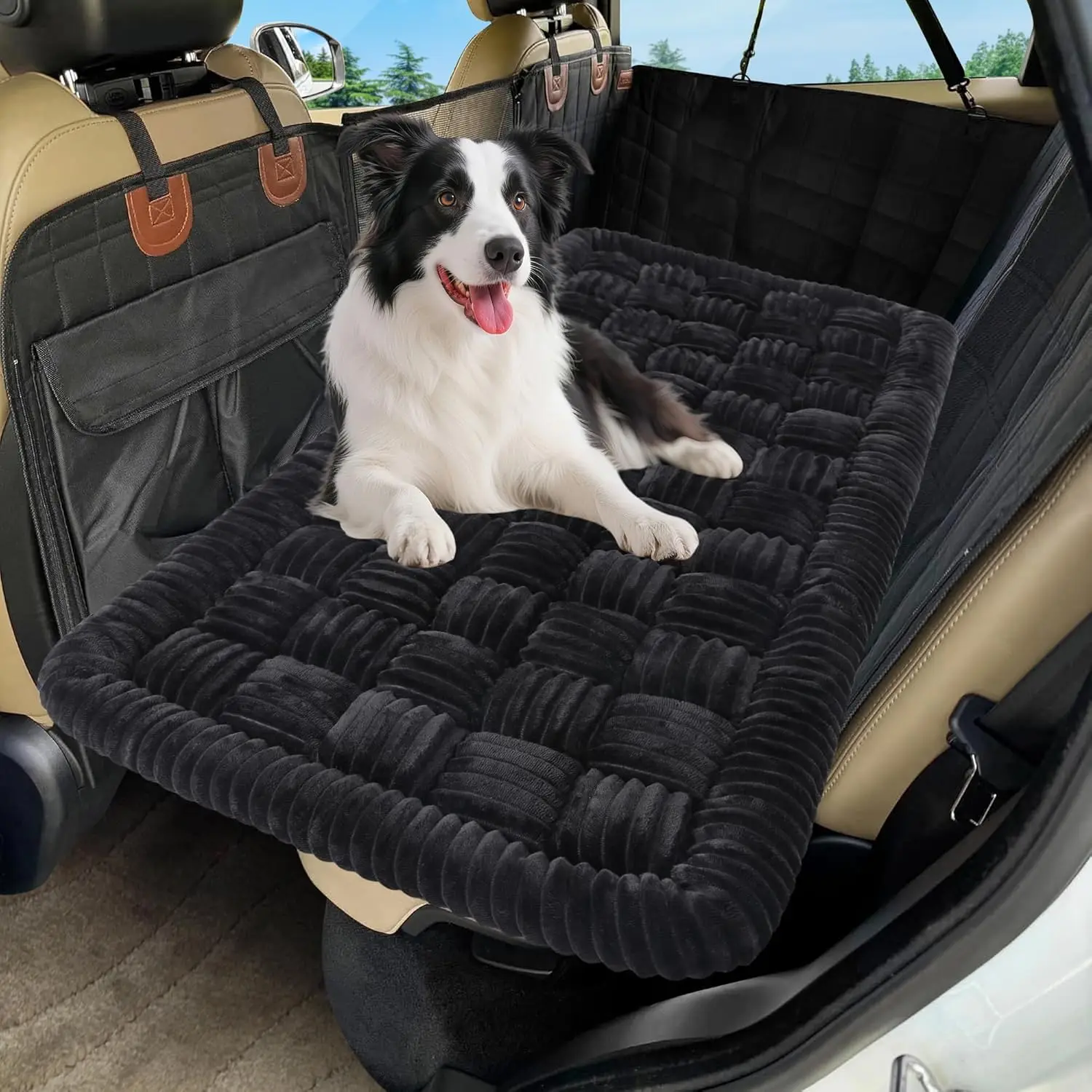 Non-Slip Dog Car Bed Mat, Plaid Pet Blanket for SUVs Sedans Trucks, Chew-Resistant Travel Pad Easy Clean (50x24.6in) Black
Non-Slip Dog Car Bed Mat, Plaid Pet Blanket for SUVs Sedans Trucks, Chew-Resistant Travel Pad Easy Clean (50x24.6in) Black