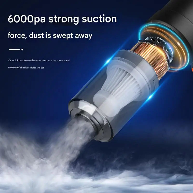 Wireless Charging Car Vacuum Cleaner Handheld Mini Brushless Dual Use Suction And Blowing for Vehicle
Wireless Charging Car Vacuum Cleaner Handheld Mini Brushless Dual Use Suction And Blowing for Vehicle