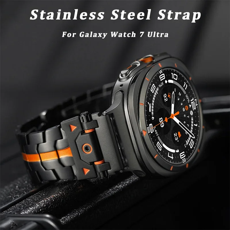 Luxury Stainless Steel Strap for Samsung Galaxy Watch 7 Ultra 47mm Metal Band for Galaxy Watch Ultra 47mm Replaceable Wristband
Luxury Stainless Steel Strap for Samsung Galaxy Watch 7 Ultra 47mm Metal Band for Galaxy Watch Ultra 47mm Replaceable Wristband