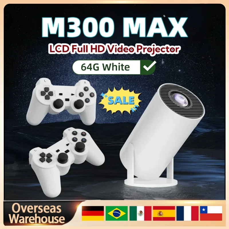 M300 MAX Retro Video Game Consoles Home Projector 720P Mini Portable Intelligent Projector Android11 System 64GB M300 Max Gifts
M300 MAX Retro Video Game Consoles Home Projector 720P Mini Portable Intelligent Projector Android11 System 64GB M300 Max Gifts