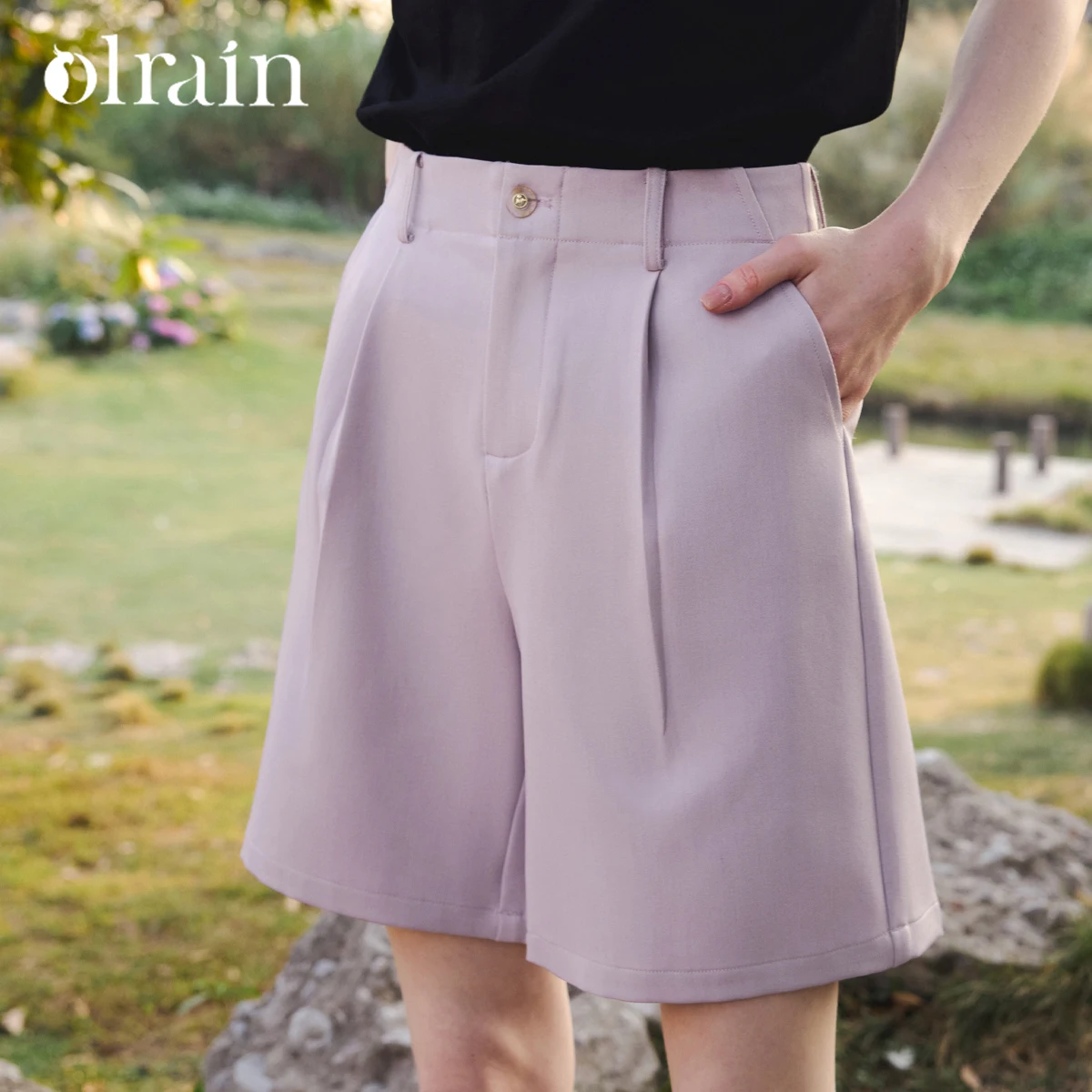OLrain Women Light Purple High Waist Suit Shorts 2026 Summer Pleated Wide Leg Slim Casual Commuter Bermuda Pants O58XK003599
OLrain Women Light Purple High Waist Suit Shorts 2026 Summer Pleated Wide Leg Slim Casual Commuter Bermuda Pants O58XK003599