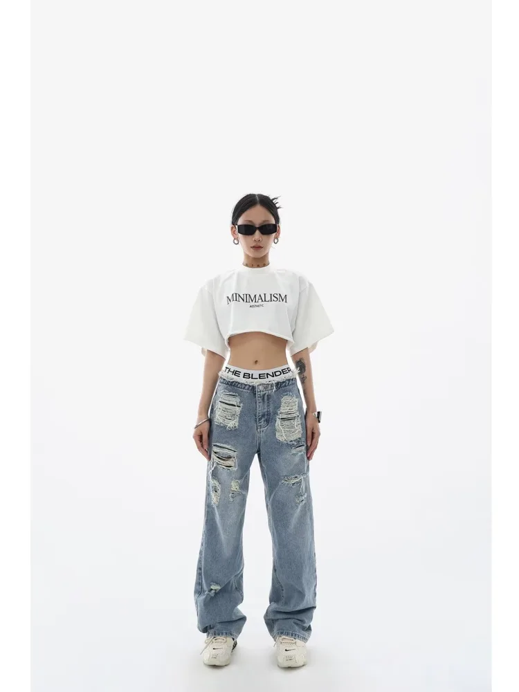 Trendy Long Pants Jeans Women's Wide Leg Pants, Ins, Summer Style Artistic Natural Waist Simple And Fashionable Women's Jeans
Trendy Long Pants Jeans Women's Wide Leg Pants, Ins, Summer Style Artistic Natural Waist Simple And Fashionable Women's Jeans