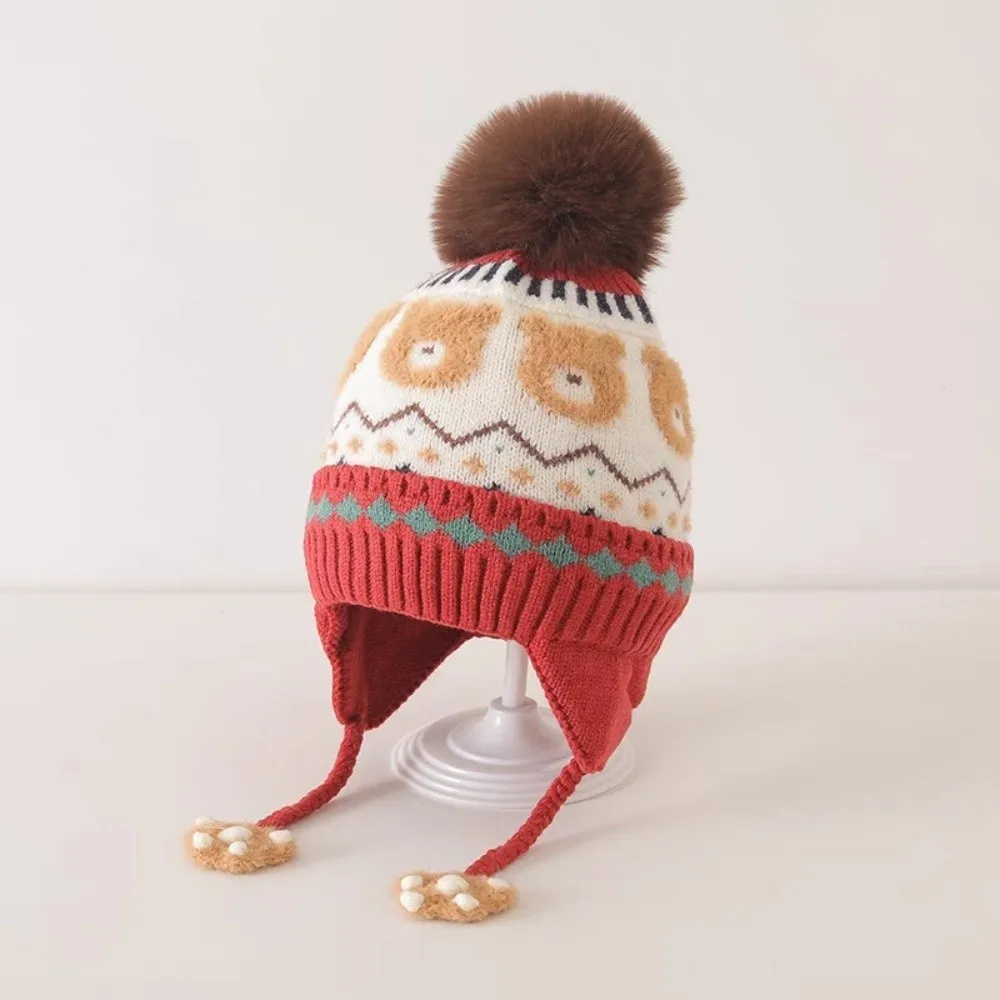 Fashion Pompom Warm Hat Windproof Knitted Beanie Cap Cold Proof Ear Protection Hat Winter
Fashion Pompom Warm Hat Windproof Knitted Beanie Cap Cold Proof Ear Protection Hat Winter