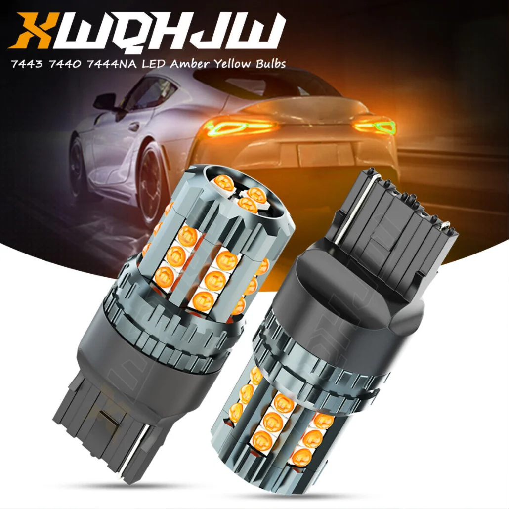 PCVBMLAUT Car lights Amber 7443/7440 LED Front Turn Signal Light Bulbs No Hyper Flash Canbus Led lights For Car
PCVBMLAUT Car lights Amber 7443/7440 LED Front Turn Signal Light Bulbs No Hyper Flash Canbus Led lights For Car