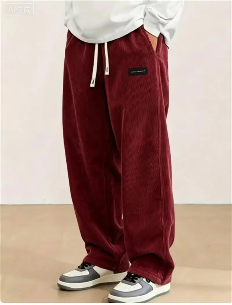 2026 spring autumn Men Casual Loose Drawstring Pants Fashion Sweatpants solid-color Corduroy trousers jogger training men Pants
2026 spring autumn Men Casual Loose Drawstring Pants Fashion Sweatpants solid-color Corduroy trousers jogger training men Pants