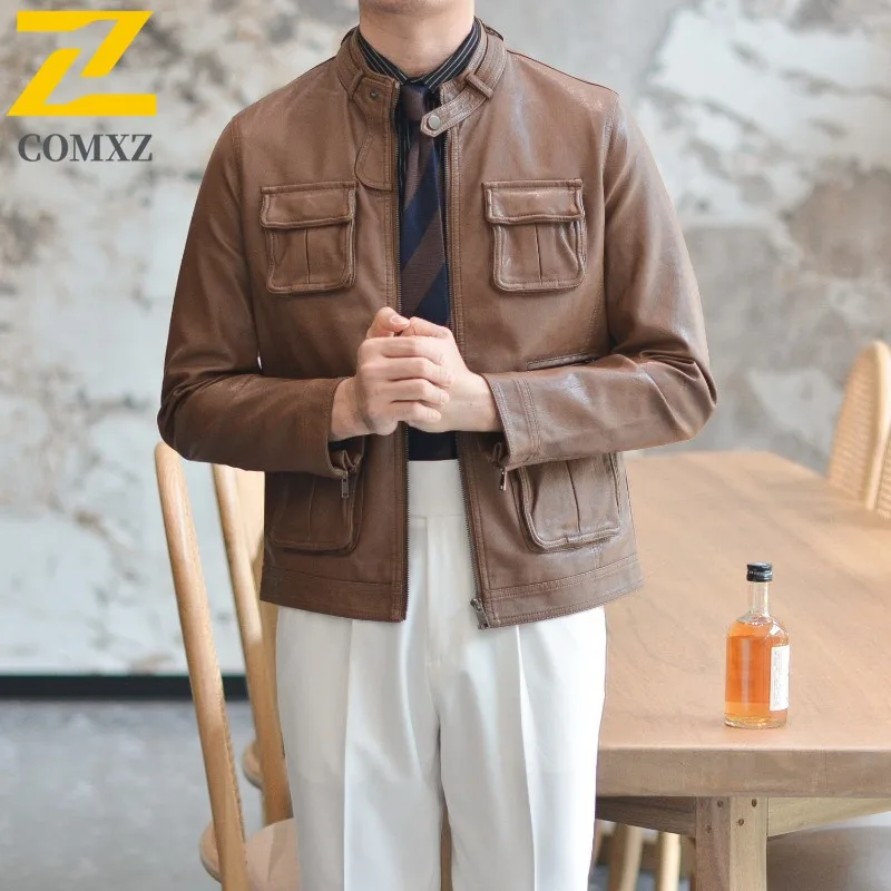 Men Lightweight Leather Racing Jacket Retro Classic Handsome Windproof Walking Stylish Fishing Jackets Casual Durable Jackets
Men Lightweight Leather Racing Jacket Retro Classic Handsome Windproof Walking Stylish Fishing Jackets Casual Durable Jackets