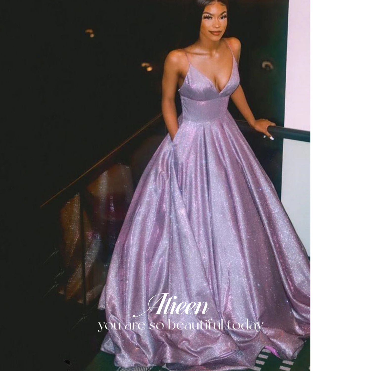 Aileen Sling Women's Elegant Dresses for Prom Shiny Purple Suitable Dresses on Request Ball Gown Long Wedding Party Dress Formal
Aileen Sling Women's Elegant Dresses for Prom Shiny Purple Suitable Dresses on Request Ball Gown Long Wedding Party Dress Formal
