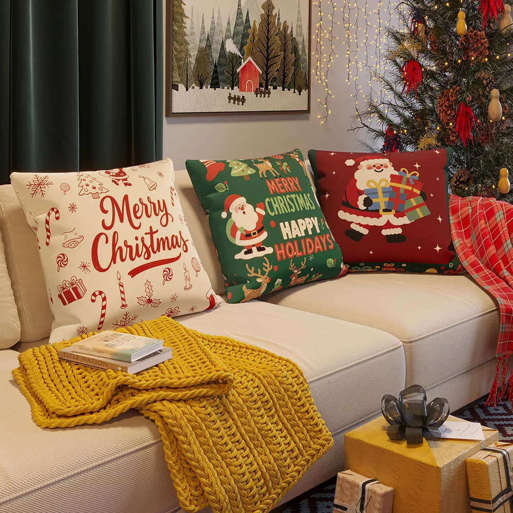 2-Piece Christmas Printed Cushion Cover Nordic Fashion Festive Pillow Cover Christmas Gift Soft Dutch Velvet Home Sofa Decor
2-Piece Christmas Printed Cushion Cover Nordic Fashion Festive Pillow Cover Christmas Gift Soft Dutch Velvet Home Sofa Decor