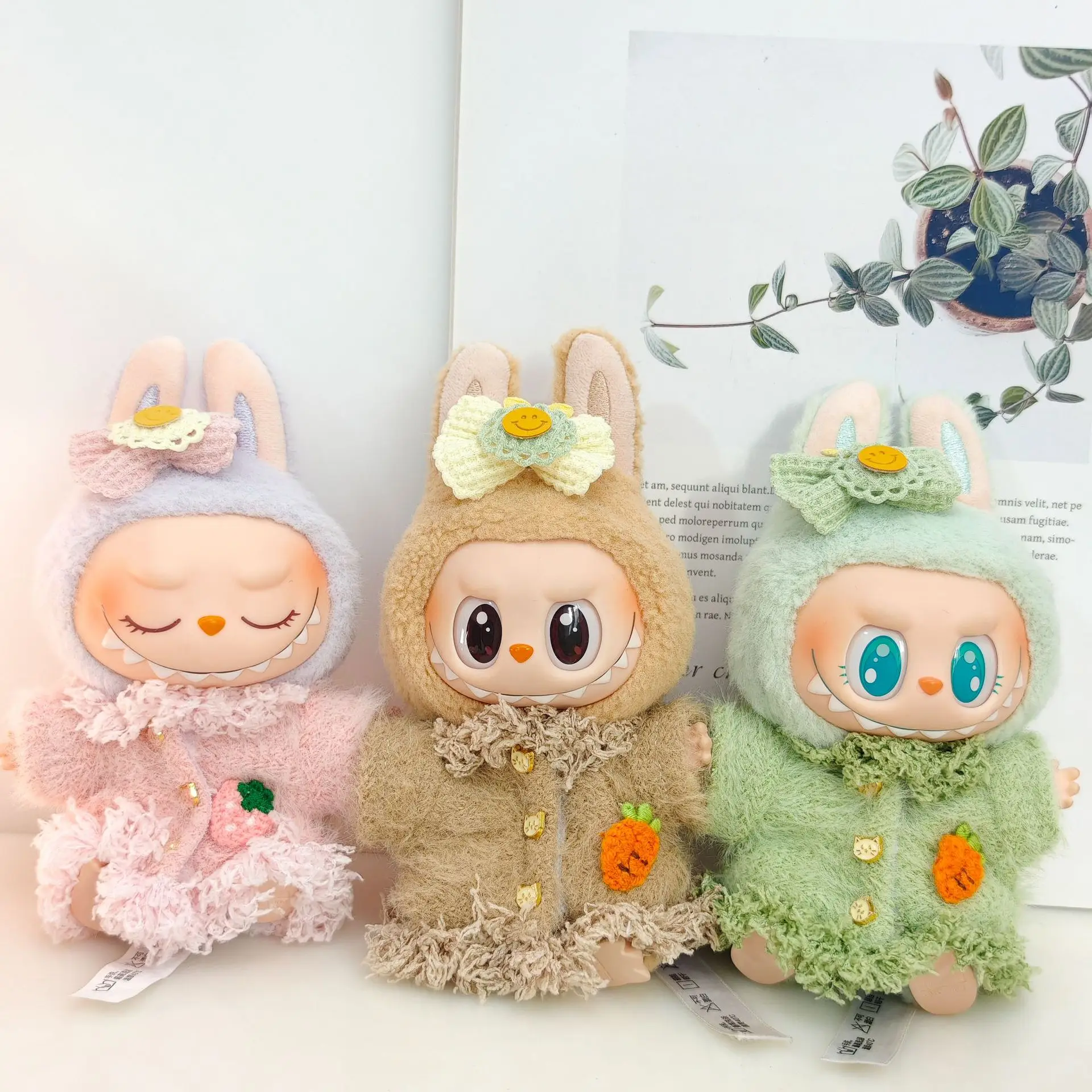 17cm Labubu Idol Dolls Carrot Skirt Cute Mini Plush Doll'S Clothes Korea Kpop Exo Idol Dolls DIY Butterfly Hair Accessories
17cm Labubu Idol Dolls Carrot Skirt Cute Mini Plush Doll'S Clothes Korea Kpop Exo Idol Dolls DIY Butterfly Hair Accessories