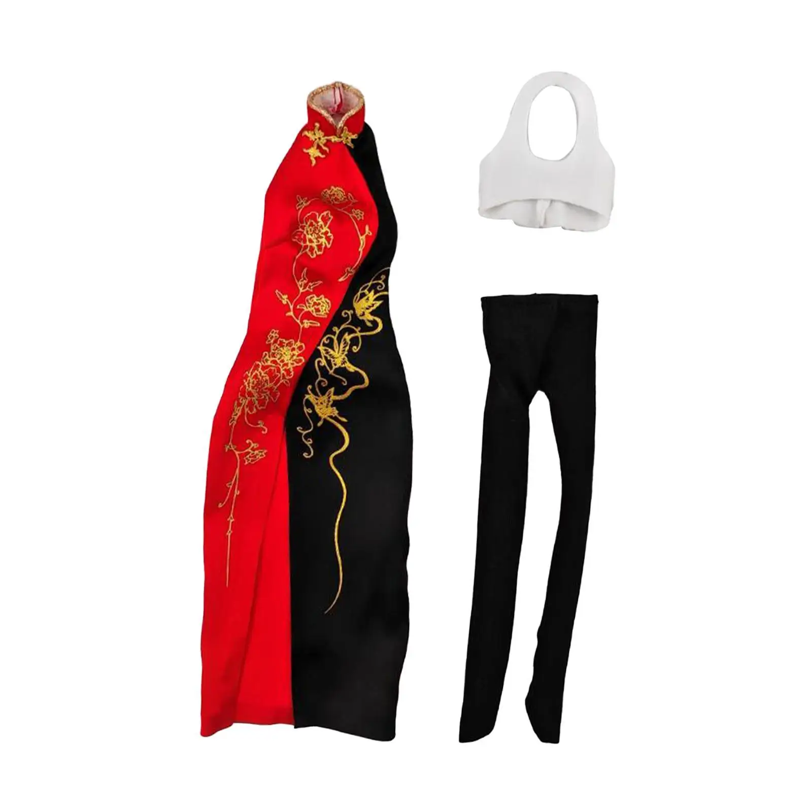 1/6 Scale Female Cheongsam Easy to Use Miniature Clothing for Action Figures
1/6 Scale Female Cheongsam Easy to Use Miniature Clothing for Action Figures