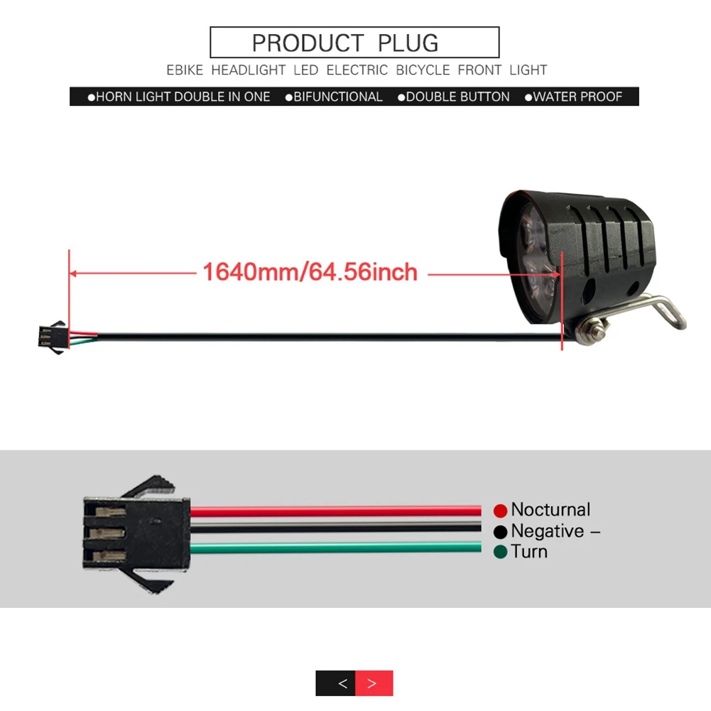 ABVH-2X 36V-60V E-Bike Headlight Escooter LED Front Lamp Electric Bike Bicycle Motorcycle Waterproof Horn Set Headlight
ABVH-2X 36V-60V E-Bike Headlight Escooter LED Front Lamp Electric Bike Bicycle Motorcycle Waterproof Horn Set Headlight