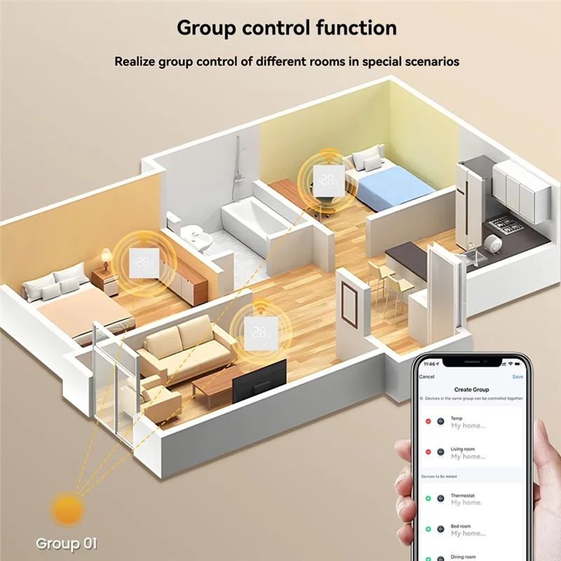 Умный контроллер температуры Tuya Wi-Fi, 100-240 В, 3 А, водонагрев, совместимый с Alexa и Google Home
Умный контроллер температуры Tuya Wi-Fi, 100-240 В, 3 А, водонагрев, совместимый с Alexa и Google Home