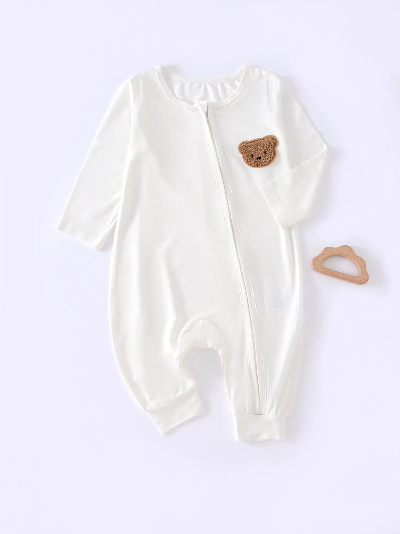 Newborn Boys Girls Zip Jumpsuit Clothing Baby Cute Embroidery Bear Label Long Sleeve Romper for All Seasons 1-3-6-9M
Newborn Boys Girls Zip Jumpsuit Clothing Baby Cute Embroidery Bear Label Long Sleeve Romper for All Seasons 1-3-6-9M