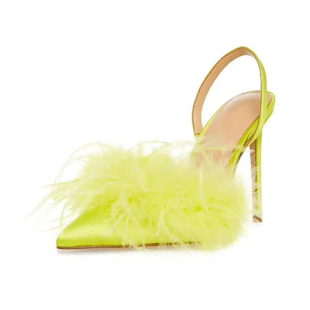 Summer Feather Silk Women Sandals Back Strap Ladies Shoes Plush Crystals Tacones Para Mujer Stiletto Heel Chaussures Femme Ete
Summer Feather Silk Women Sandals Back Strap Ladies Shoes Plush Crystals Tacones Para Mujer Stiletto Heel Chaussures Femme Ete
