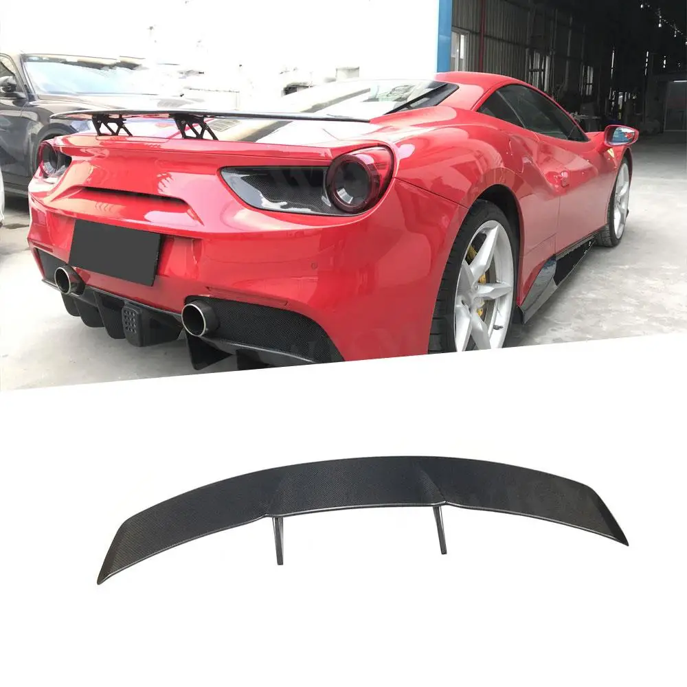 Dry Carbon Fiber Car Rear Trunk Spoiler Rear Bumper Wing Boot Rear Spoiler for Ferrari 488 GTB 2015 - 2018 FRP
Dry Carbon Fiber Car Rear Trunk Spoiler Rear Bumper Wing Boot Rear Spoiler for Ferrari 488 GTB 2015 - 2018 FRP
