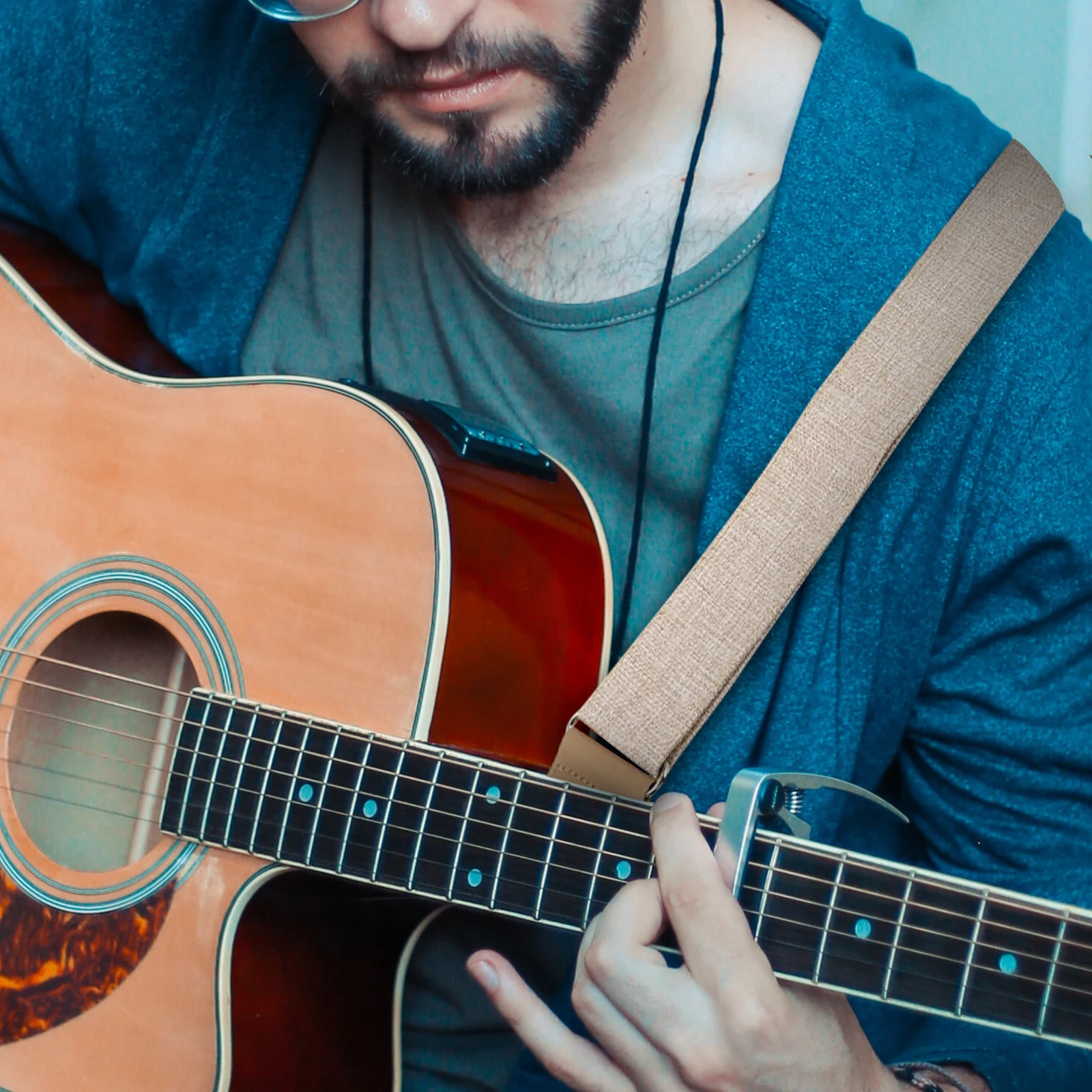 Durable Guitar Strap Adjustable Length Shoulder Belt Reduces Pressure for Acoustic Electric Bass Guitar Gift Bass Straps
Durable Guitar Strap Adjustable Length Shoulder Belt Reduces Pressure for Acoustic Electric Bass Guitar Gift Bass Straps