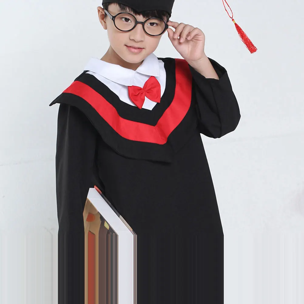 Childrens Bachelor Clothes Kids Graduation Gown Cap Hat Tassel Formal Dress Comfortable Breathable Quality Material School
Childrens Bachelor Clothes Kids Graduation Gown Cap Hat Tassel Formal Dress Comfortable Breathable Quality Material School