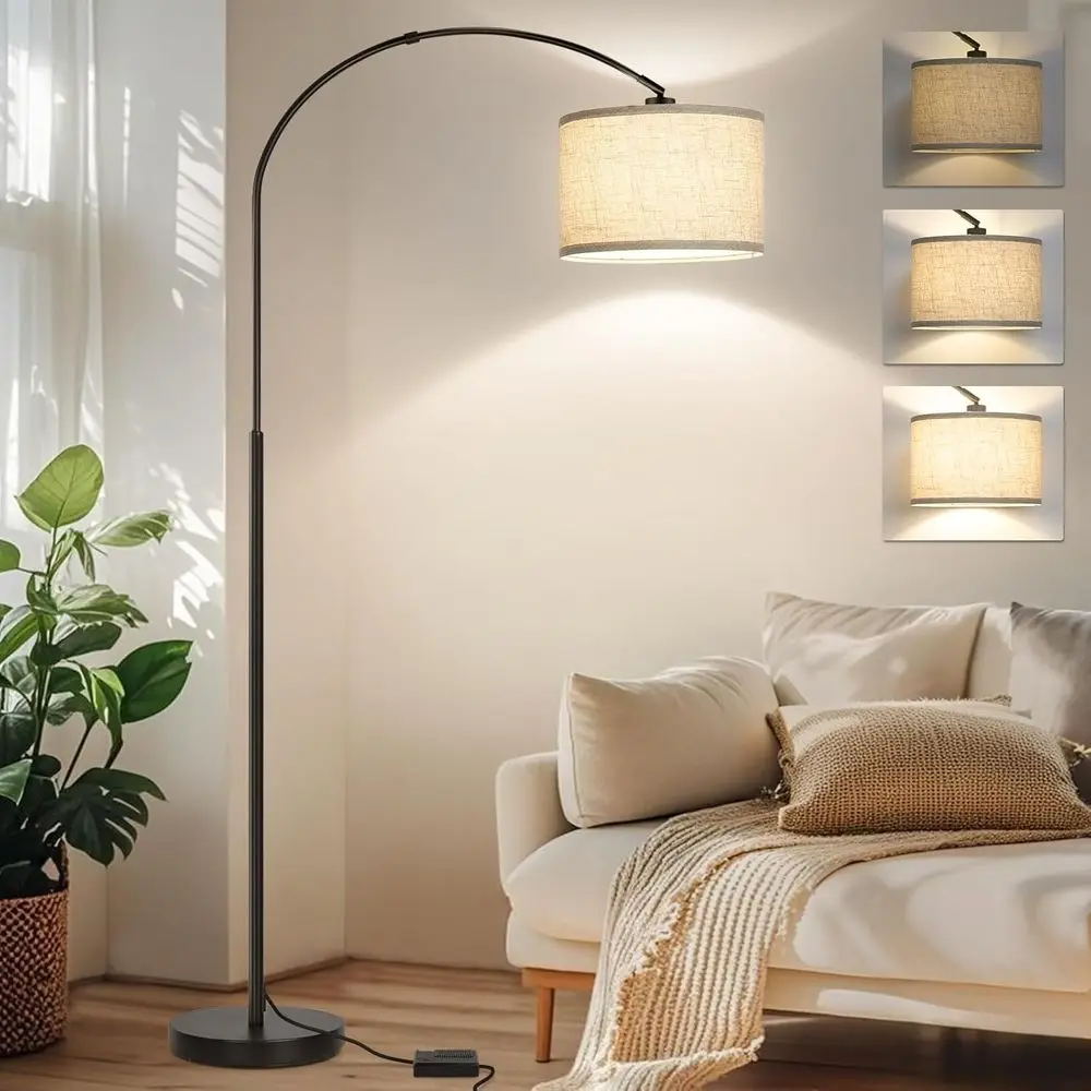 Adjustable Shade Floor Lamp with Dimmer, Tall Reading Light for Living Room and Bedroom, 9W LED Included
Adjustable Shade Floor Lamp with Dimmer, Tall Reading Light for Living Room and Bedroom, 9W LED Included