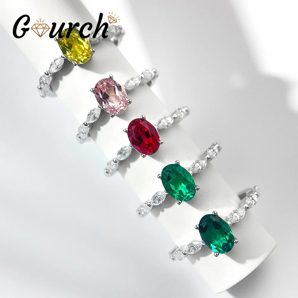 Кольцо Gourch 1CT 5*7 мм, выращенное в лаборатории колумбийское кольцо с изумрудом, стерлинговое серебро 925 пробы с муассанитом, свадебные украшения для помолвки для женщин
Кольцо Gourch 1CT 5*7 мм, выращенное в лаборатории колумбийское кольцо с изумрудом, стерлинговое серебро 925 пробы с муассанитом, свадебные украшения для помолвки для женщин