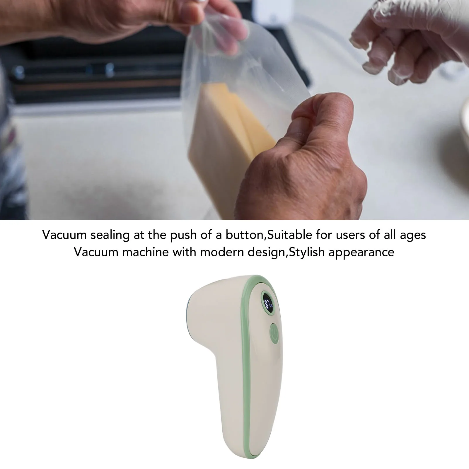 Food Preservation Tool Handheld Vacuum Sealer Machine USB Rechargeable Automatic Stop Food Sealer for Apartment Kitchen Use
Food Preservation Tool Handheld Vacuum Sealer Machine USB Rechargeable Automatic Stop Food Sealer for Apartment Kitchen Use