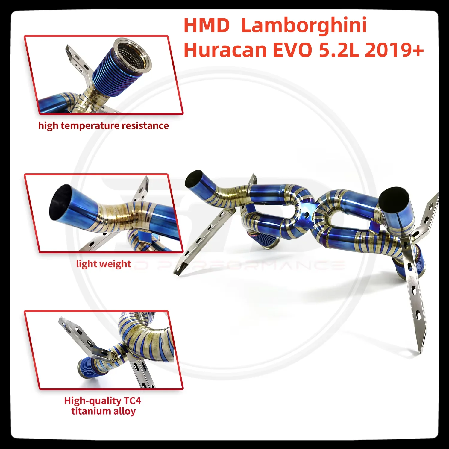 HMD Hot sale items Titanium Exhaust System Performance Catback for Lamborghini Huracan EVO 5.2L 2019+ Without valve
HMD Hot sale items Titanium Exhaust System Performance Catback for Lamborghini Huracan EVO 5.2L 2019+ Without valve