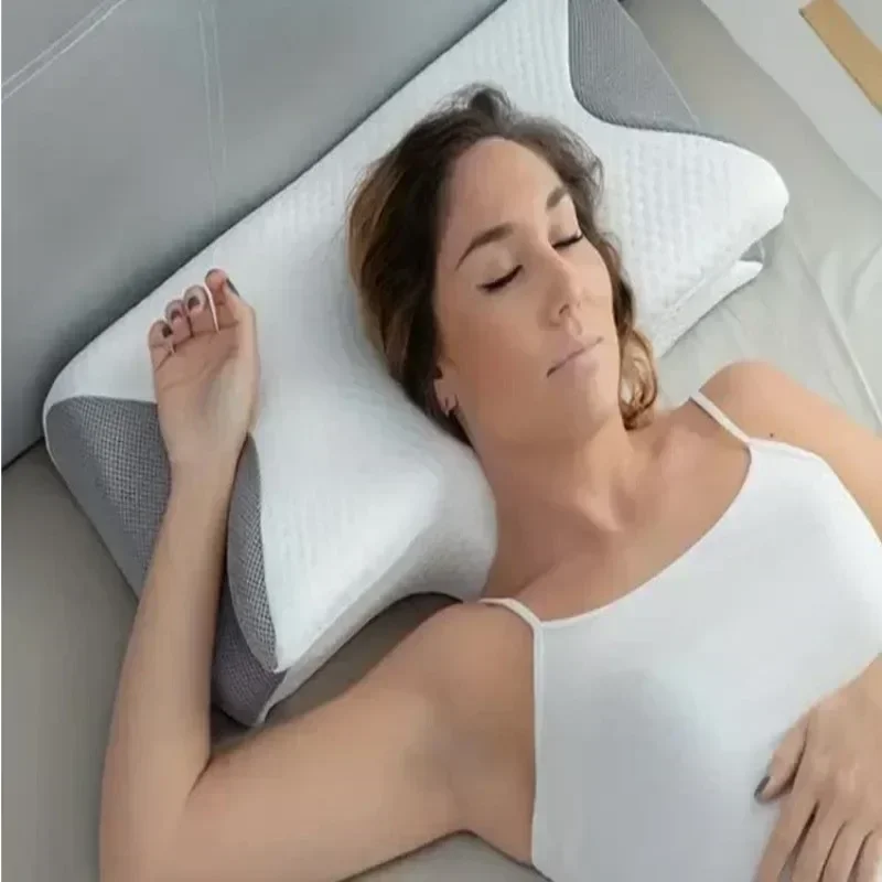 Butterfly Roll Horn Cervical Pillow Memory Foam Home Slow Rebound Hotel Neck Support Sleeping Cushion Travel Comfortable
Butterfly Roll Horn Cervical Pillow Memory Foam Home Slow Rebound Hotel Neck Support Sleeping Cushion Travel Comfortable