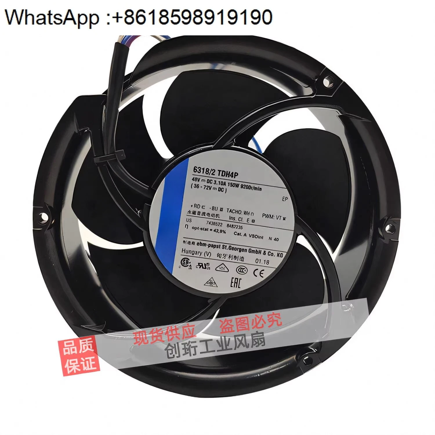 6318/2TDH4P 6318/2TDH4P 6318/19HPU New original 48V four-wire cooling fan 
6318/2TDH4P 6318/2TDH4P 6318/19HPU New original 48V four-wire cooling fan