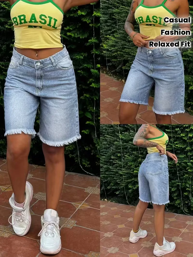 Denim Shorts Women's Jeans Shorts Frayed Summer Latest Casual Office Classic Flattering 5 Inch New High Rise Stretch Waist
Denim Shorts Women's Jeans Shorts Frayed Summer Latest Casual Office Classic Flattering 5 Inch New High Rise Stretch Waist