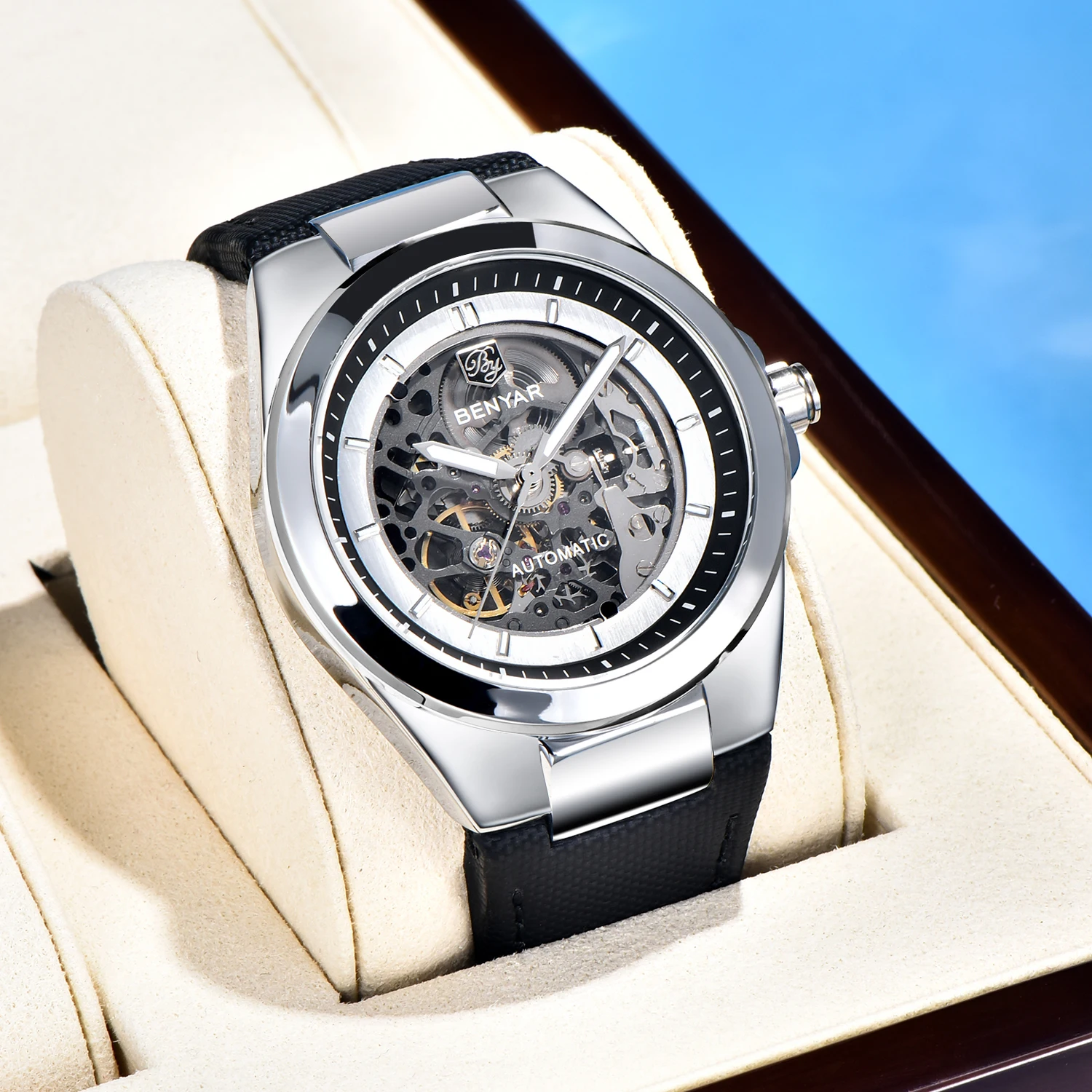 2024 New BENYAR Men's Watches Top Brand Luxury Automatic Watch For Men Mechanical Wristwatches Waterproof Leather Military Gifts
2024 New BENYAR Men's Watches Top Brand Luxury Automatic Watch For Men Mechanical Wristwatches Waterproof Leather Military Gifts
