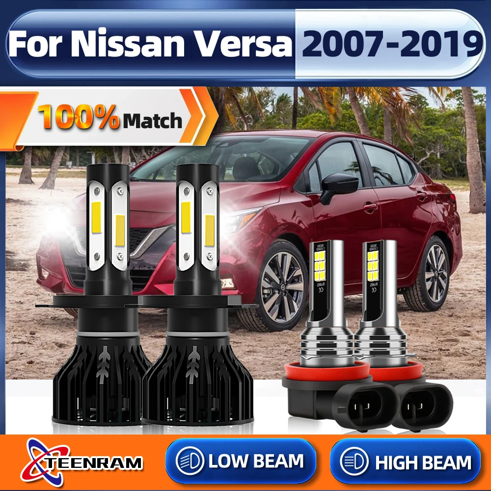 H4 Led Headlight Bulbs H11 Led Fog Lights Turbo Auto Lamps 40000LM 240W For NISSAN Versa 2007-2013 2014 2015 2016 2017 2018 2019
H4 Led Headlight Bulbs H11 Led Fog Lights Turbo Auto Lamps 40000LM 240W For NISSAN Versa 2007-2013 2014 2015 2016 2017 2018 2019