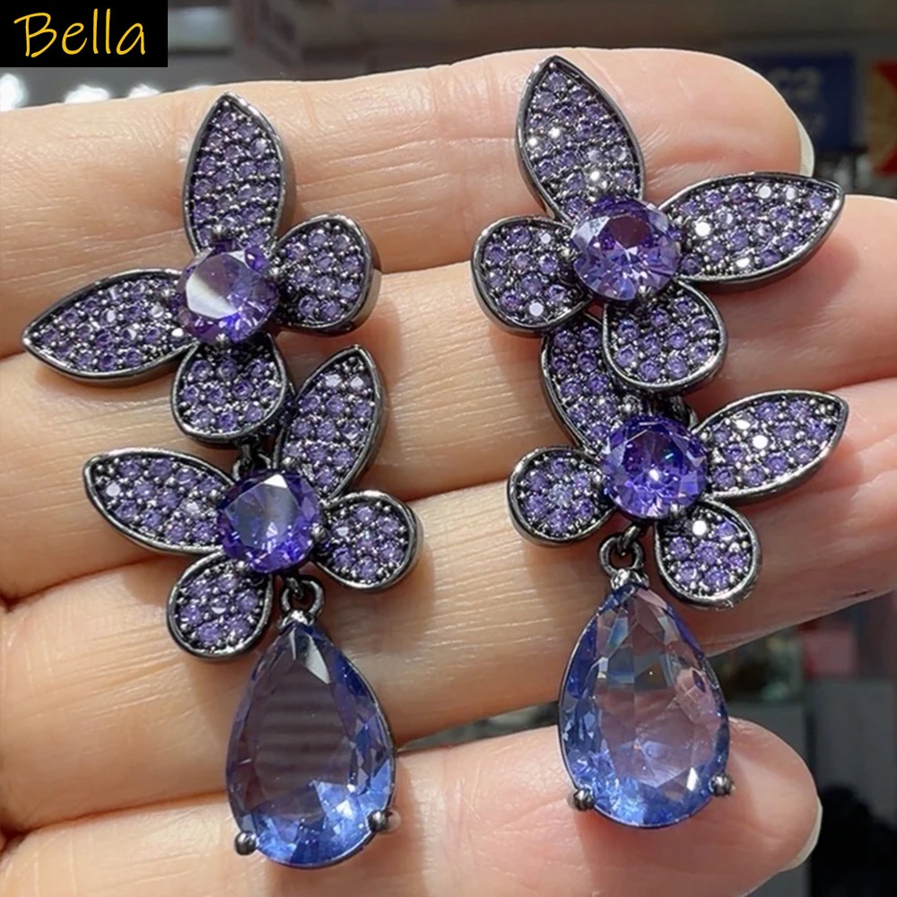 zirconia flower earrings for women 2026 new design elegant jewelry Gala event party dangling earrings white purple floral
zirconia flower earrings for women 2026 new design elegant jewelry Gala event party dangling earrings white purple floral