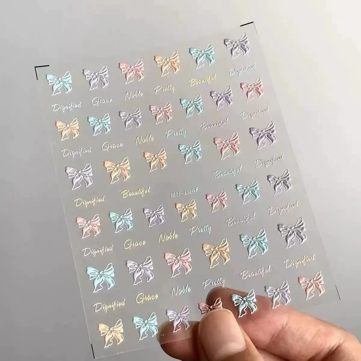 3D Embossed Bow Nail Stickers Candy Color Self Adhesive Cute Cartoon Decals for Nail Art Supplies
3D Embossed Bow Nail Stickers Candy Color Self Adhesive Cute Cartoon Decals for Nail Art Supplies