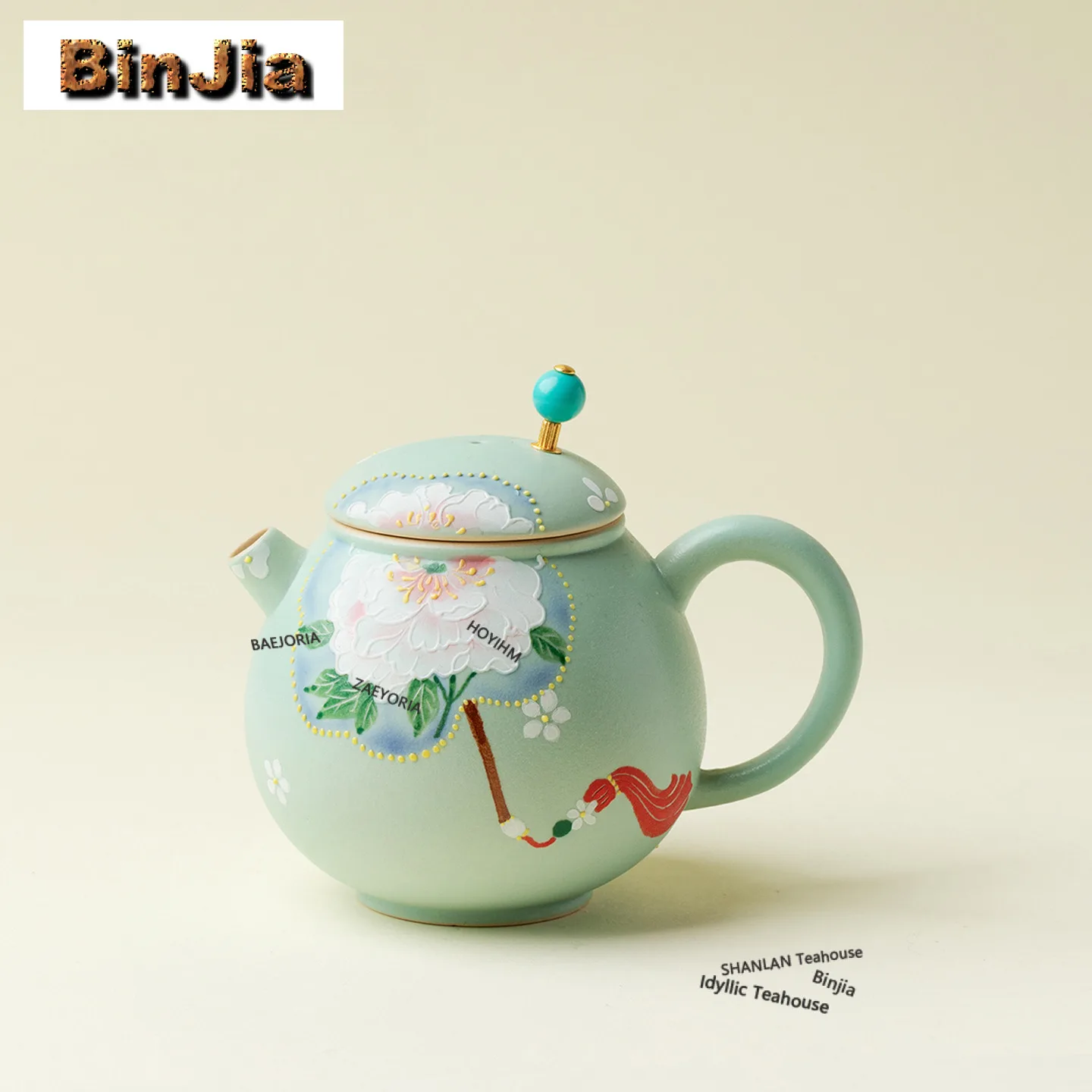 140ml Hand-painted Peony Dragon Egg Teapot Japanese Tea Infuser Pot Tea Making Kettle With Ball Hole Tea Services Ornaments
140ml Hand-painted Peony Dragon Egg Teapot Japanese Tea Infuser Pot Tea Making Kettle With Ball Hole Tea Services Ornaments
