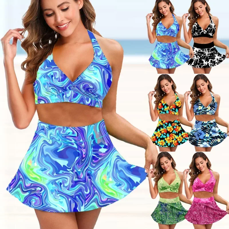 Женская пляжная одежда, комплект бикини из двух предметов, купальники, женские мраморные пляжные купальники с красочным принтом, S-5XL
Женская пляжная одежда, комплект бикини из двух предметов, купальники, женские мраморные пляжные купальники с красочным принтом, S-5XL