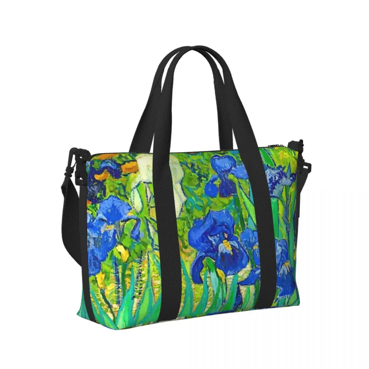 Vincent Van Gogh Irises Art Flowers Beach Travel Bag Large Capacity Tote Bags for Gym Sport Women Shopping Duffle Shoulder Bag 
Vincent Van Gogh Irises Art Flowers Beach Travel Bag Large Capacity Tote Bags for Gym Sport Women Shopping Duffle Shoulder Bag