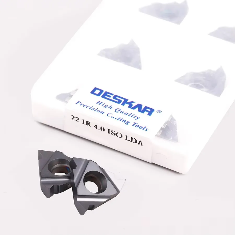 DESKAR 22ER/22IR 4.0ISO 4.5ISO 5.0ISO 6.0ISO LDA Numerical Control Lathe Inside And Outside Threaded Turning Tool Cutting Blade
DESKAR 22ER/22IR 4.0ISO 4.5ISO 5.0ISO 6.0ISO LDA Numerical Control Lathe Inside And Outside Threaded Turning Tool Cutting Blade
