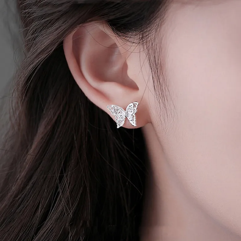 Double-Layer Hollow Butterfly Earrings Trendy Japanese Korean Style Fresh Sweet Design Unique Fashion Jewelry Accessory
Double-Layer Hollow Butterfly Earrings Trendy Japanese Korean Style Fresh Sweet Design Unique Fashion Jewelry Accessory