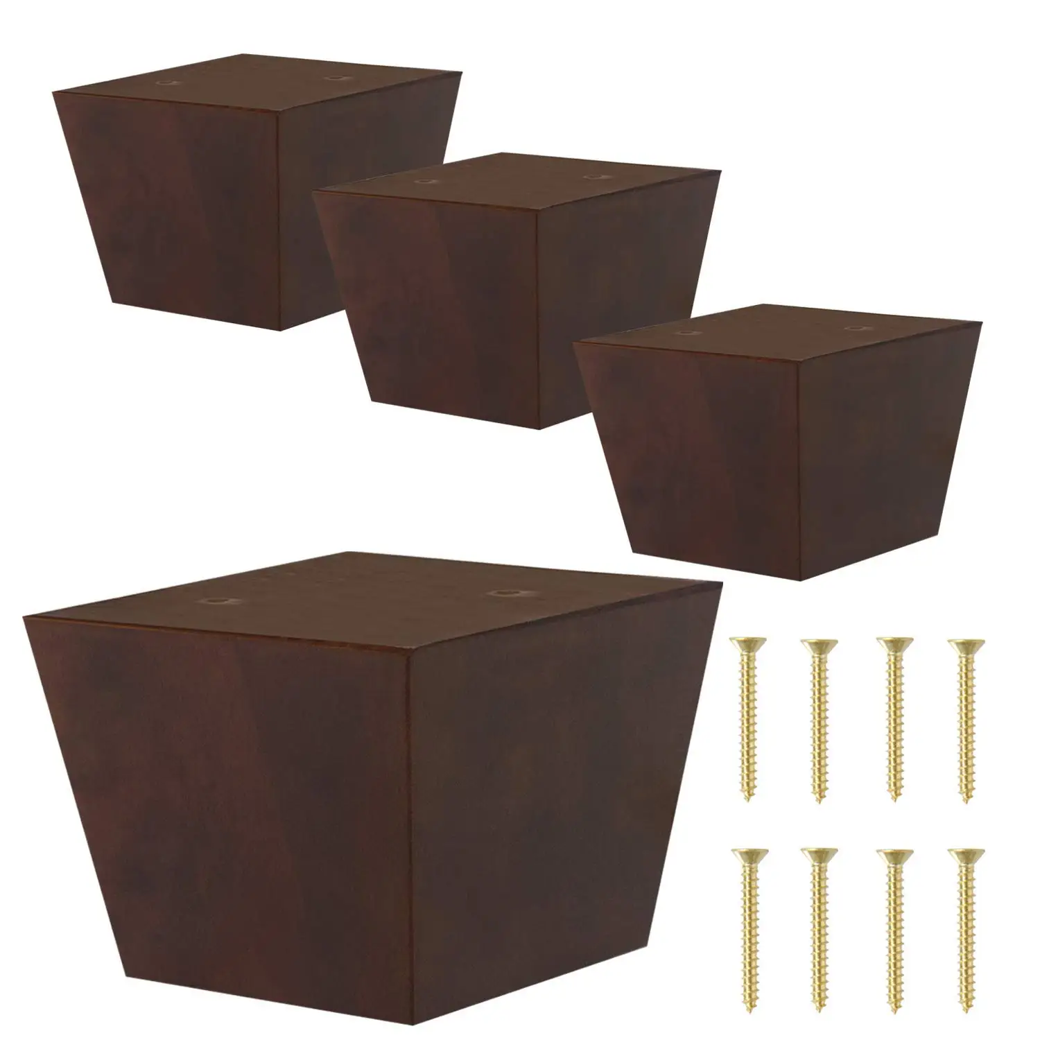 Walnut Finish Square Tapered Replacement Furniture Feet 3 Inches High Set Of Four For Sofa Chair Couch Ottoman
Walnut Finish Square Tapered Replacement Furniture Feet 3 Inches High Set Of Four For Sofa Chair Couch Ottoman