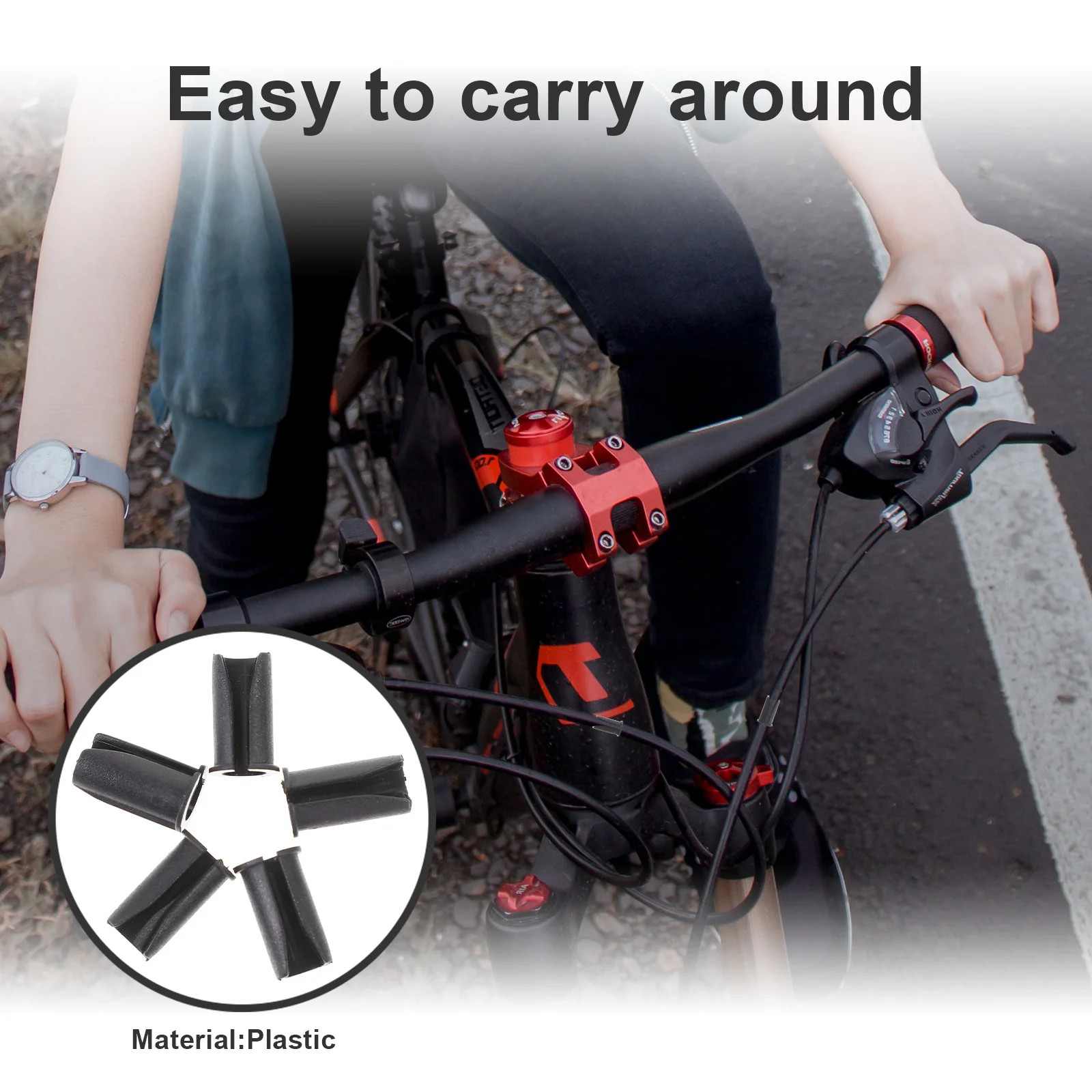 10Pcs U Shaped Cable Buckle Durable Plastic Derailleur Guide Clamp Smooth Surface Bicycle Cable Clip Shifter Hose Guide
10Pcs U Shaped Cable Buckle Durable Plastic Derailleur Guide Clamp Smooth Surface Bicycle Cable Clip Shifter Hose Guide