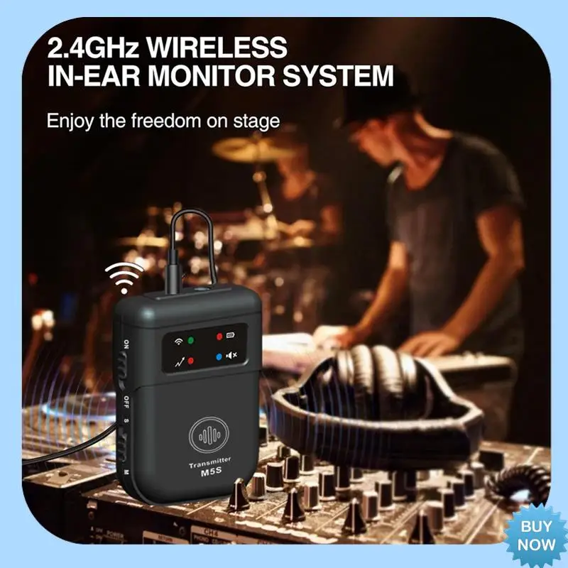 A47Z M5S Wireless In-Ear Monitor System 2.4G Wireless IEM System Stage Monitor For Studio, Band Rehearsal, Live Performance
A47Z M5S Wireless In-Ear Monitor System 2.4G Wireless IEM System Stage Monitor For Studio, Band Rehearsal, Live Performance