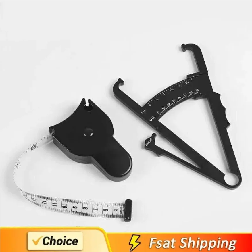 1set 70mm Skinfold Body Fat Caliper Set with Measure Tape Body Fat Monitors Body Fat Tester Skinfold Measurement accessory
1set 70mm Skinfold Body Fat Caliper Set with Measure Tape Body Fat Monitors Body Fat Tester Skinfold Measurement accessory
