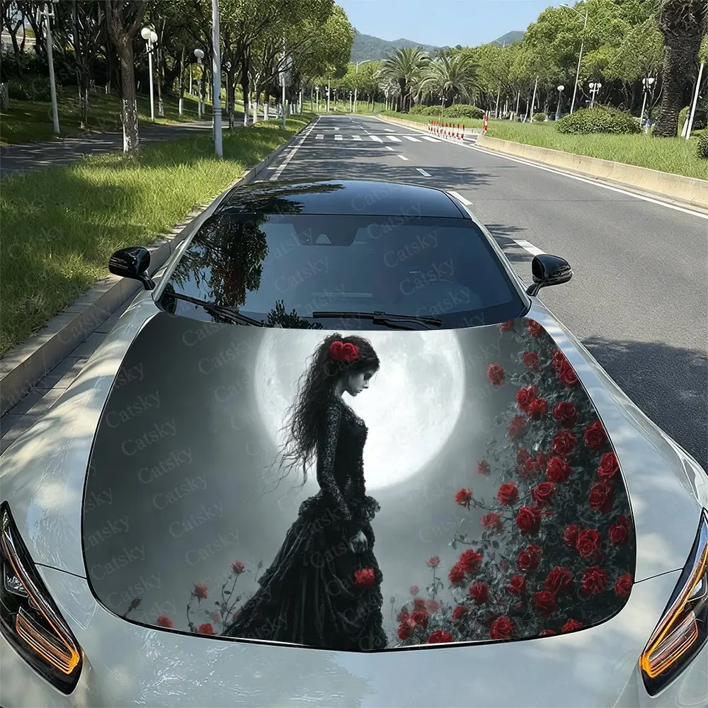 Red Roses Around Girl Car Vinyl Wrap, PVC Waterproof Car Hood Sticker, Self-Adhesive Scratch-Resistant Engine Cover Sticker
Red Roses Around Girl Car Vinyl Wrap, PVC Waterproof Car Hood Sticker, Self-Adhesive Scratch-Resistant Engine Cover Sticker