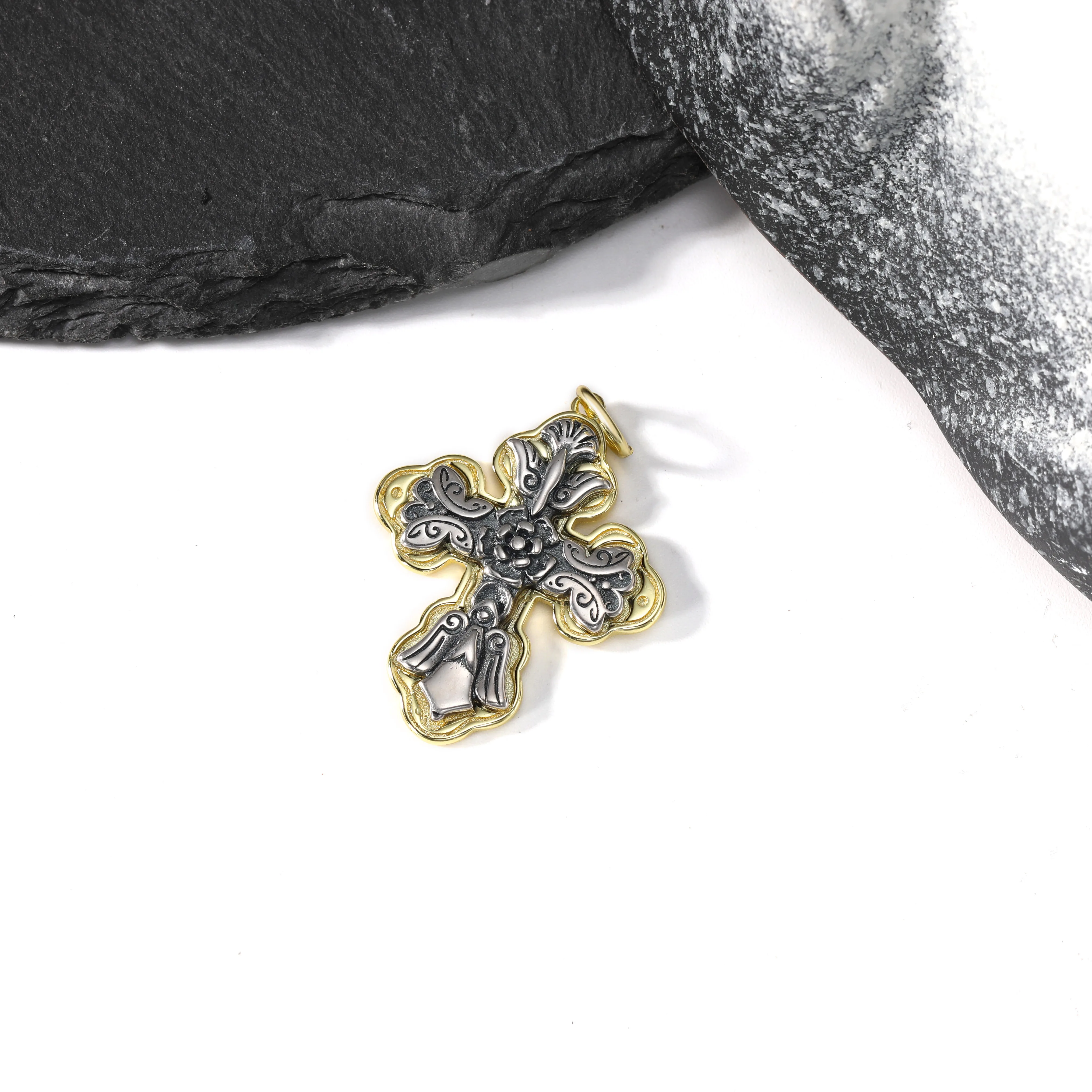 DJ337 genuine 925 pure silver enamel craftsmanship La Vida Nueva cross pendant pendant silver jewelry
DJ337 genuine 925 pure silver enamel craftsmanship La Vida Nueva cross pendant pendant silver jewelry