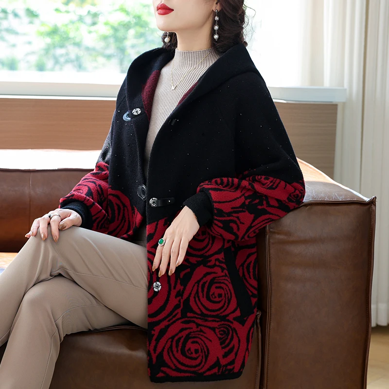 Зимнее шерстяное пальто больших размеров для мам: повседневное, теплое, на флисовой подкладке, длинное, с пуговицами, скрывающее живот, для осени
Зимнее шерстяное пальто больших размеров для мам: повседневное, теплое, на флисовой подкладке, длинное, с пуговицами, скрывающее живот, для осени